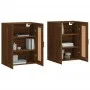 Wandschränke, 2 Stück, Eichenbraun, Holzwerkstoff von vidaXL, Sideboards - Ref: Foro24-3198032, Preis: 146,42 €, Rabatt: %