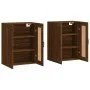 Wandschränke, 2 Stück, Eichenbraun, Holzwerkstoff von vidaXL, Sideboards - Ref: Foro24-3198032, Preis: 146,42 €, Rabatt: %