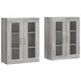 Armarios de pared 2 uds madera de ingeniería gris Sonoma by vidaXL, Sideboards - Ref: Foro24-3197935, Price: 168,88 €, Discou...