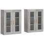 Armarios de pared 2 uds madera de ingeniería gris Sonoma von vidaXL, Sideboards - Ref: Foro24-3197935, Preis: 170,08 €, Rabat...