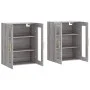 Armarios de pared 2 uds madera de ingeniería gris Sonoma by vidaXL, Sideboards - Ref: Foro24-3197935, Price: 168,88 €, Discou...