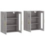 Armarios de pared 2 uds madera de ingeniería gris Sonoma von vidaXL, Sideboards - Ref: Foro24-3197935, Preis: 170,08 €, Rabat...