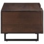 Mesa de centro de madera maciza mango marrón 100x55x40 cm