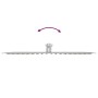 Cabezal ducha efecto lluvia acero inox 304 rectangular 40x30 cm