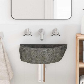 Lavabo colgado en la pared Gris (30-37) x (25-30) x 12 cm