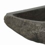 Lavabo esquinal colgado de pared Gris (30-37) x (30-37) x 12 cm