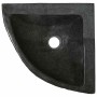 Lavabo esquinal colgado de pared Gris (38-45) x (38-45) x 12 cm