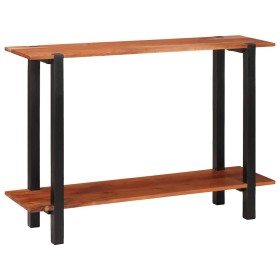 Mesa Consola Marrón 110 x 30 x 75 cm madera maciza de acacia