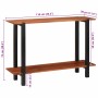 Mesa Consola Marrón 110 x 30 x 75 cm madera maciza de acacia