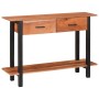 Mesa Consola Marrón 110 x 30 x 75 cm madera maciza de acacia