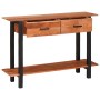 Mesa Consola Marrón 110 x 30 x 75 cm madera maciza de acacia