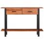 Mesa Consola Marrón 110 x 30 x 75 cm madera maciza de acacia