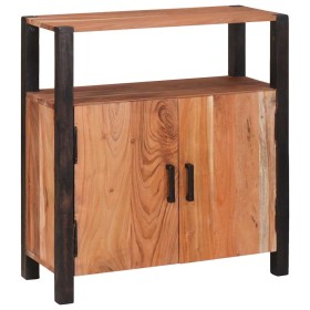 Vitrina Marrón 70 x 30 x 75 cm Madera maciza de Acacia