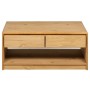 Mesa de centro SAUDA madera maciza pino color roble 99x55x45 cm