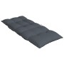 Cojines de silla respaldo alto 4 uds tela Oxford gris antracita