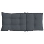 Cojines de silla respaldo alto 4 uds tela Oxford gris antracita