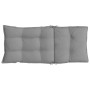 Cojines de silla con respaldo alto 4 uds tela Oxford gris