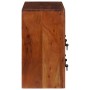Vitrina Marrón 80 x 30 x 55 cm madera maciza de acacia