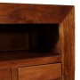 Vitrina Marrón 80 x 30 x 55 cm madera maciza de acacia
