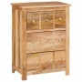 Vitrina con cajón Marrón 55 x 35 x 75 cm madera maciza de mango