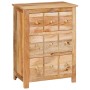 Vitrina con cajón Marrón 55 x 35 x 75 cm madera maciza de mango