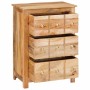 Vitrina con cajón Marrón 55 x 35 x 75 cm madera maciza de mango