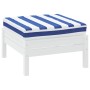 Blue and white striped Oxford fabric pallet cushion 60x60x8 cm by vidaXL, Cushions for chairs and sofas - Ref: Foro24-361804,...