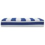 Blue and white striped Oxford fabric pallet cushion 60x60x8 cm by vidaXL, Cushions for chairs and sofas - Ref: Foro24-361804,...