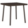 Mesa centro jardín rectangular marrón 40x40x37 cm