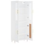 Aparador alto madera contrachapada blanco 69,5x34x180 cm de vidaXL, Aparadores - Ref: Foro24-3198329, Precio: 176,08 €, Descu...