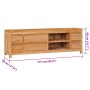 Mueble de TV de madera maciza de acacia 115x30x40 cm