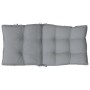 Cojines para silla con respaldo bajo 2 uds tela Oxford gris