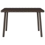 Mesa centro jardín rectangular marrón 60x40x37 cm
