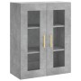 Concrete gray plywood tall sideboard 69.5x34x180 cm by vidaXL, Sideboards - Ref: Foro24-3198333, Price: 155,68 €, Discount: %