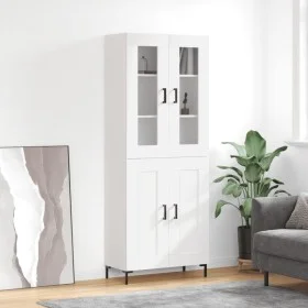 Aparador alto madera contrachapada blanco 69,5x34x180 cm von vidaXL, Sideboards - Ref: Foro24-3198337, Preis: 182,54 €, Rabat...