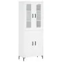 Aparador alto madera contrachapada blanco 69,5x34x180 cm de vidaXL, Aparadores - Ref: Foro24-3198337, Precio: 182,50 €, Descu...