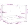 Cojines para muebles de palets 3 uds tela Oxford azul marino