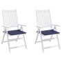 Cojines para muebles palets 2 uds tela azul marino 40x40x4 cm