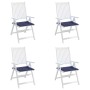 Cojines para muebles palets 4 uds tela azul marino 40x40x4 cm