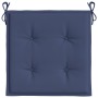 Cojines para muebles palets 4 uds tela azul marino 40x40x4 cm
