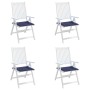 Cojines para muebles palets 4 uds tela azul marino 50x50x4 cm