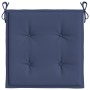 Cojines para muebles palets 4 uds tela azul marino 50x50x4 cm