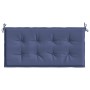 Cojín para banco de jardín tela Oxford azul marino 100x50x4 cm