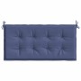 Cojín para banco de jardín tela Oxford azul marino 120x50x4 cm