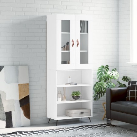 Aparador alto madera contrachapada blanco 69,5x34x180 cm de vidaXL, Aparadores - Ref: Foro24-3198697, Precio: 138,33 €, Descu...