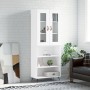 Hohes weißes Sperrholz-Sideboard 69,5 x 34 x 180 cm von vidaXL, Sideboards - Ref: Foro24-3198697, Preis: 133,04 €, Rabatt: %