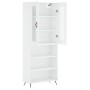Aparador alto madera contrachapada blanco 69,5x34x180 cm de vidaXL, Aparadores - Ref: Foro24-3198697, Precio: 138,33 €, Descu...