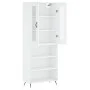 Hohes weißes Sperrholz-Sideboard 69,5 x 34 x 180 cm von vidaXL, Sideboards - Ref: Foro24-3198697, Preis: 131,61 €, Rabatt: %