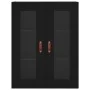Aparador alto madera contrachapada negro 69,5x34x180 cm de vidaXL, Aparadores - Ref: Foro24-3198698, Precio: 137,75 €, Descue...