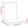 Cojines para silla con respaldo bajo 6 uds tela azul marino